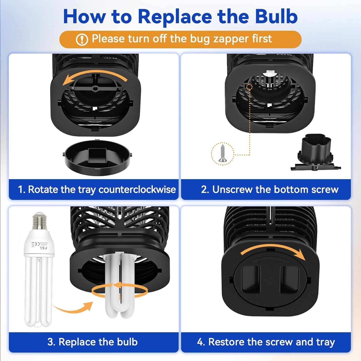 Zapper de Insectos XGAYOO 4200V para Exterior y Interior