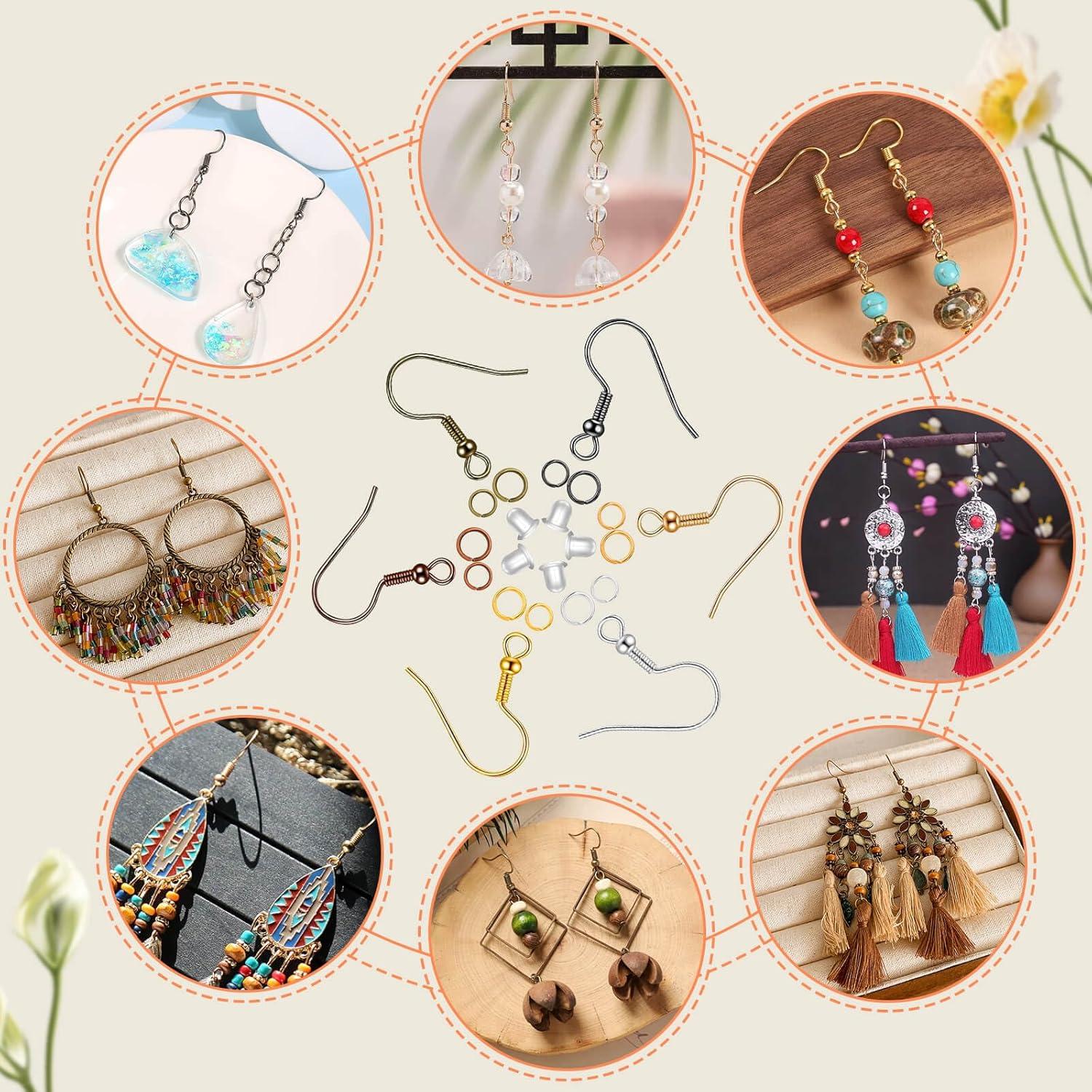 Kit de Suministros para Hacer Pendientes Cridoz 960PCS Multicolores