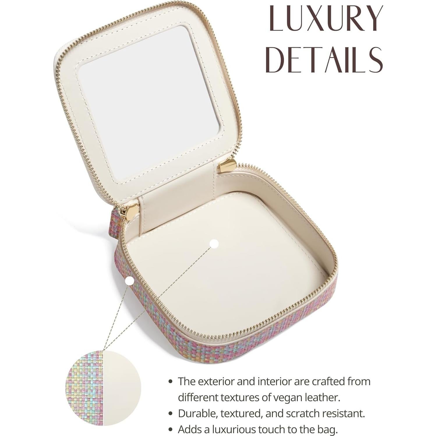 Bolsa Cosmética Pequeña Popvibe Transparente Impermeable 12.7x12x5cm