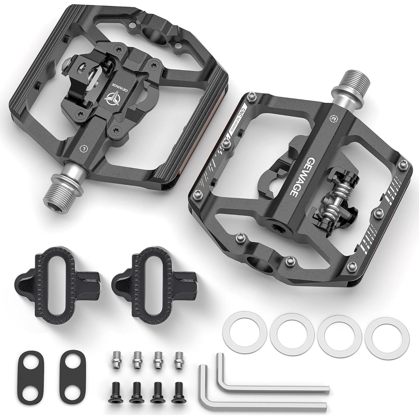 Pedales de Bicicleta de Montaña GEWAGE con Reflector y Doble Función