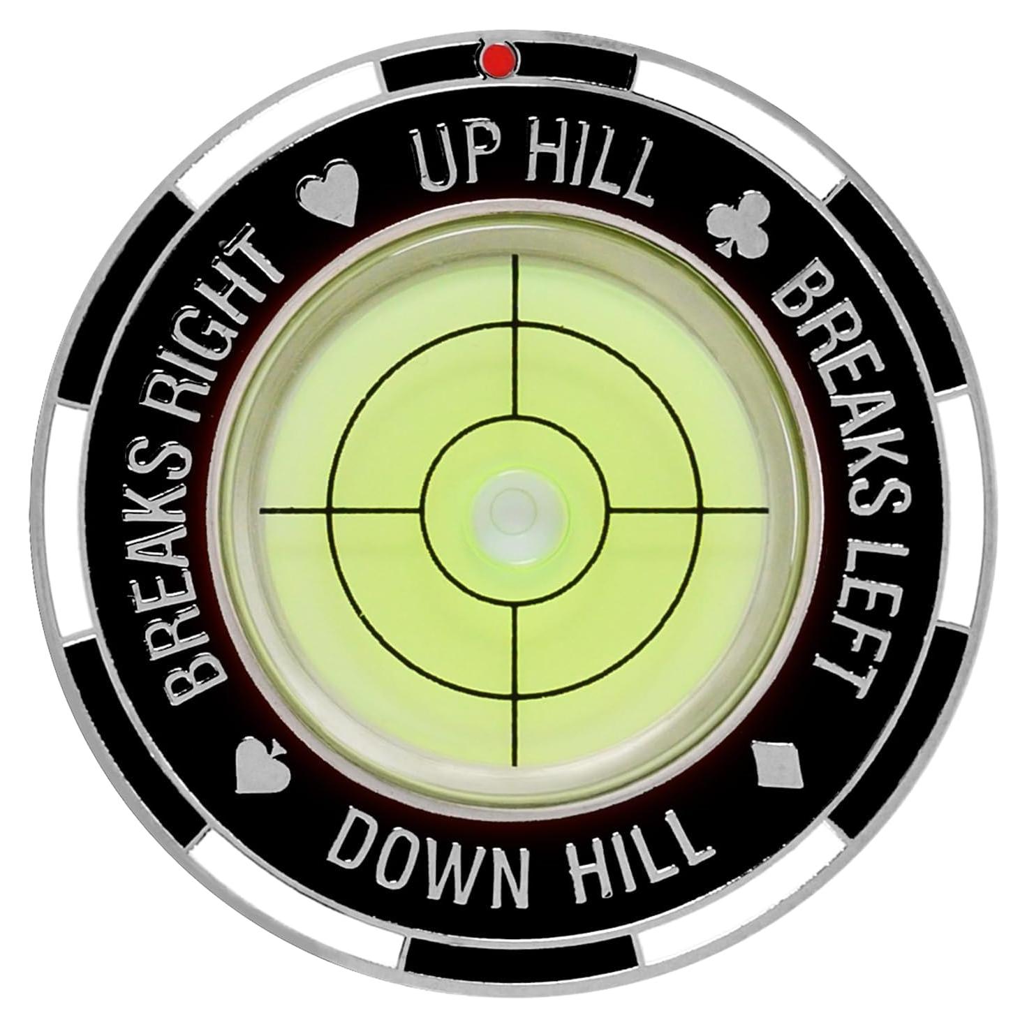 Marcador de bola Sporty Buff con nivel de burbuja - Accesorio de golf