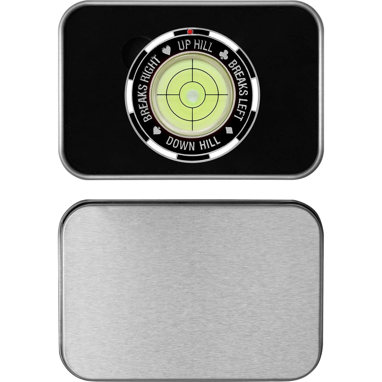 Marcador de bola Sporty Buff con nivel de burbuja - Accesorio de golf