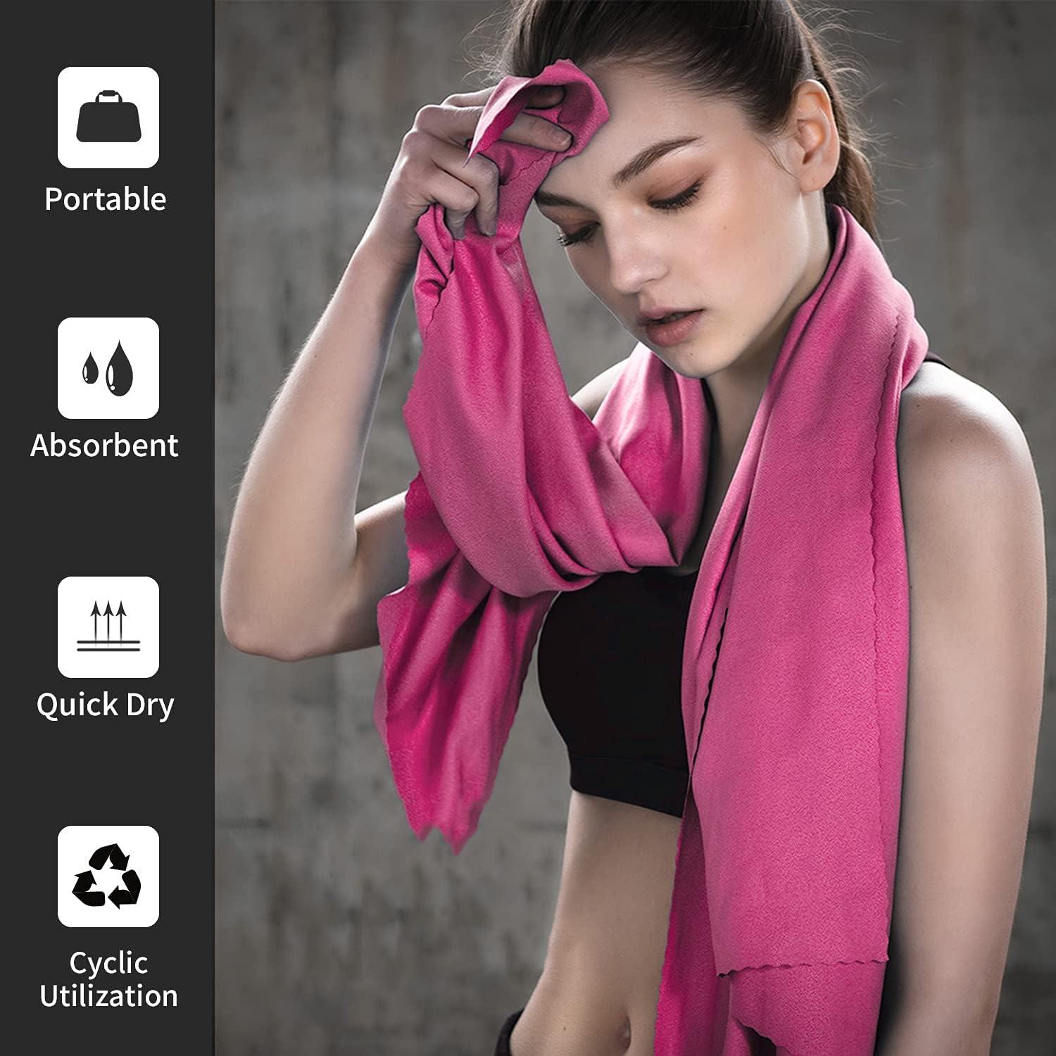 Toalla de Enfriamiento Grande MUTAO 79x119 cm Rosa