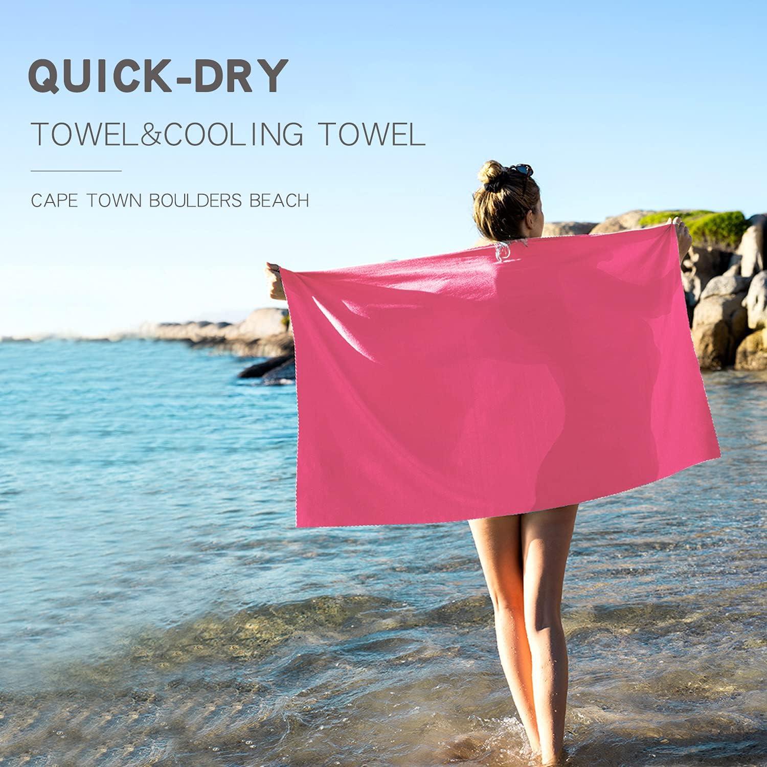 Toalla de Enfriamiento Grande MUTAO 79x119 cm Rosa