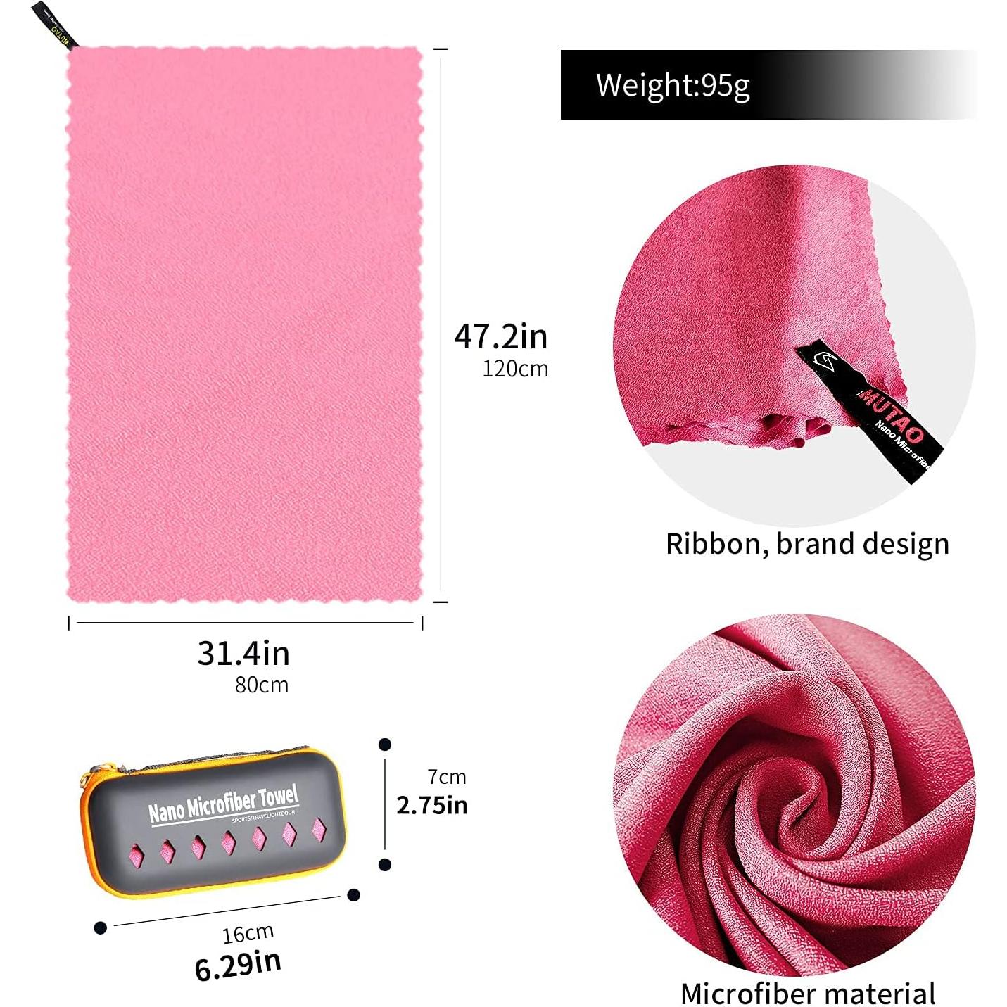 Toalla de Enfriamiento Grande MUTAO 79x119 cm Rosa