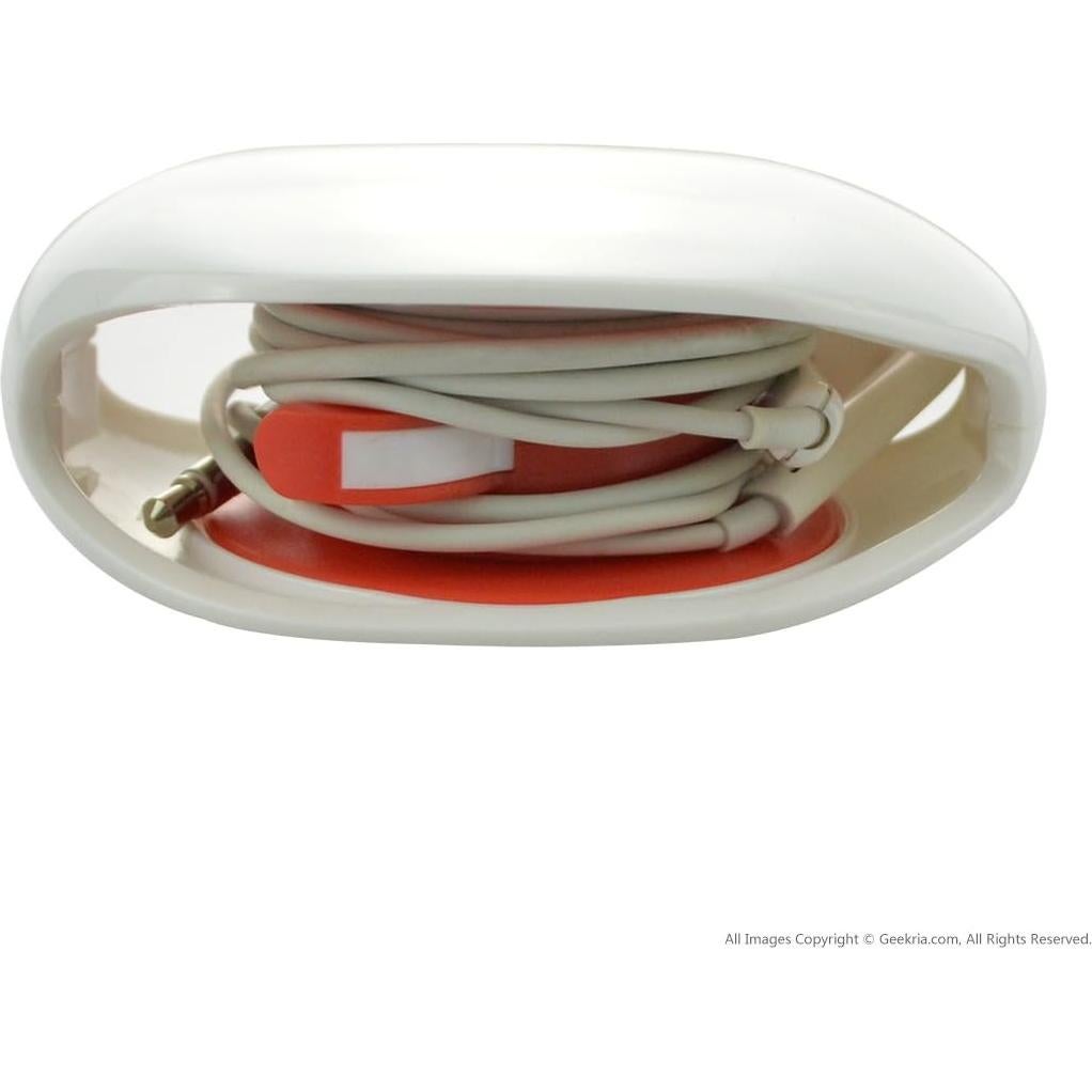 Caja de Almacenamiento para Auriculares In-Ear Geekria Blanco