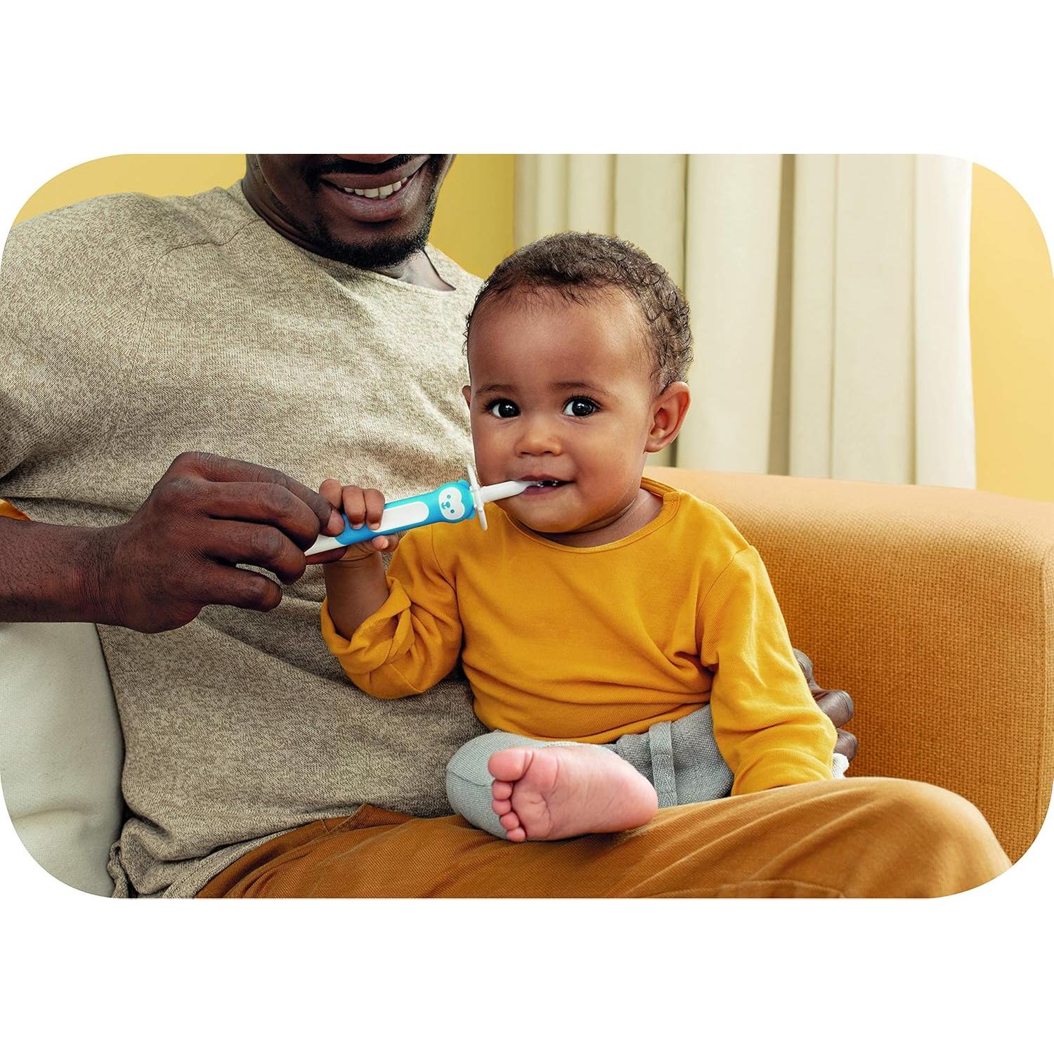 Cepillo de Dientes MAM para Bebés 5+ Meses con Escudo Seguridad