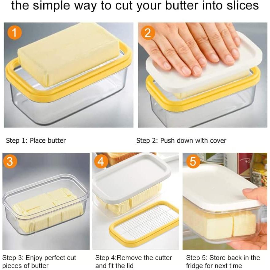 Plato de Mantequilla con Cortador ShineMe 227g Acrílico