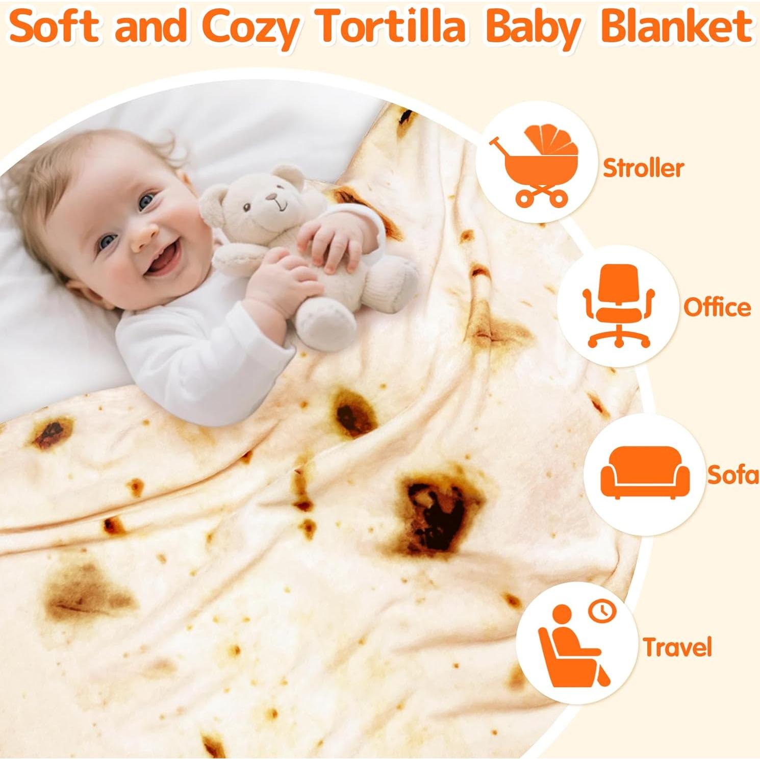 Manta Envueltos para Bebés CASOFU Beige 91.44 cm Franela 285 GSM