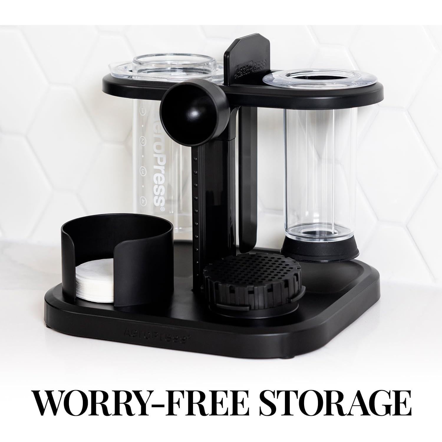 Soporte Organizador AeroPress AeroPress OSSTCS, Compacto, Negro
