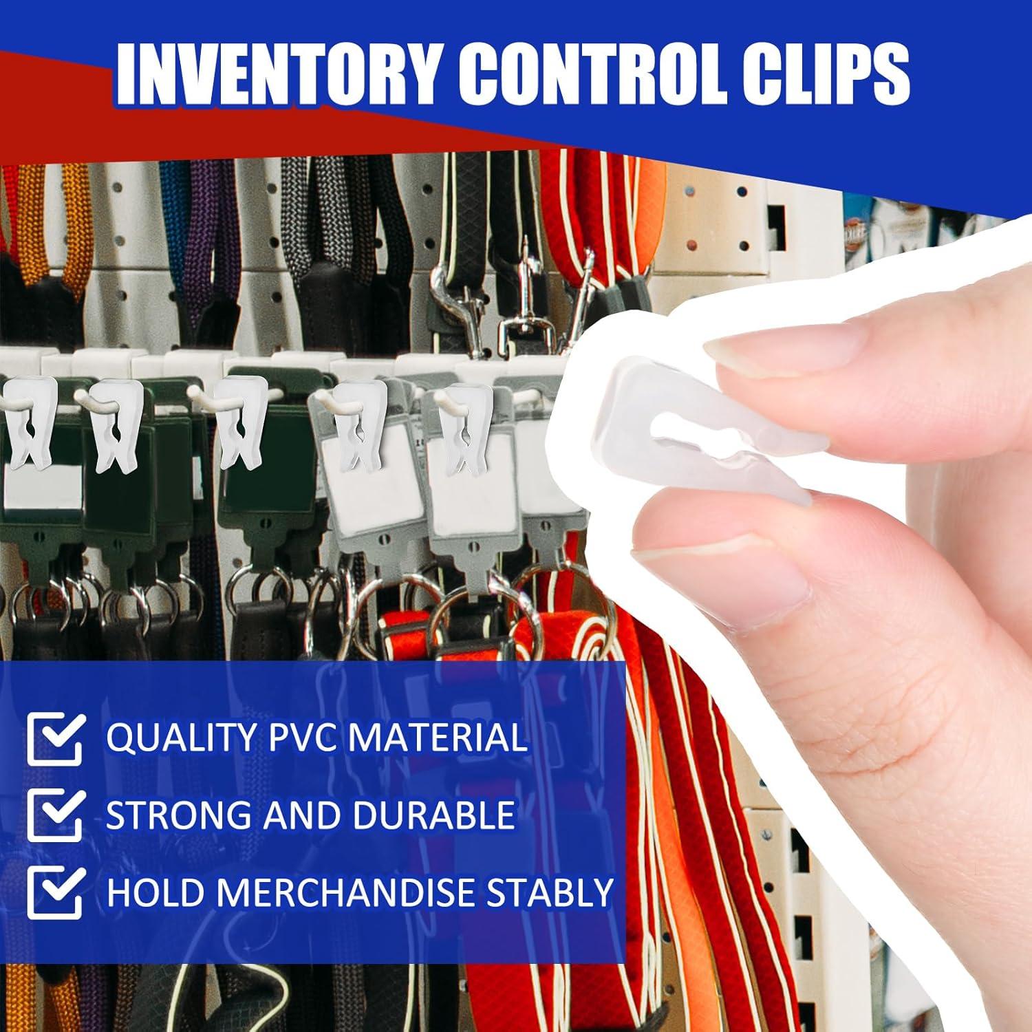 100 Tapones de Gancho de PVC Foilswirl para Control de Inventario