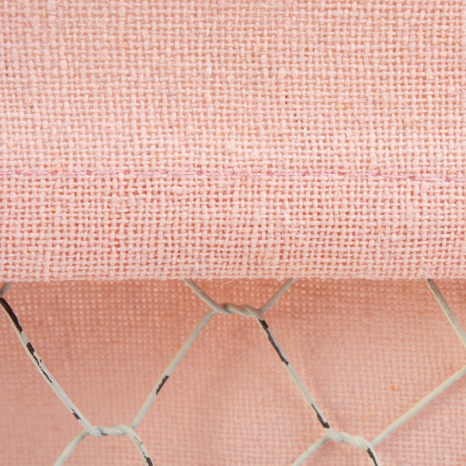 Cestas de Almacenamiento DII 3 Piezas Rosa Antiguo Algodón