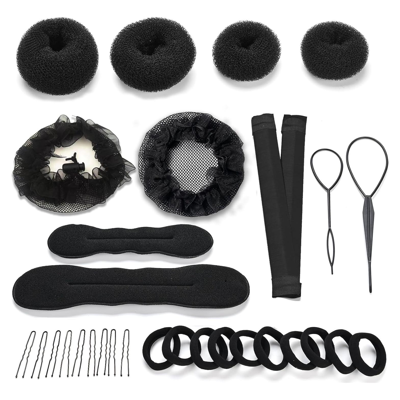 Juego de Moños de Cabello LTHYHJ 31 Piezas Negro Completo