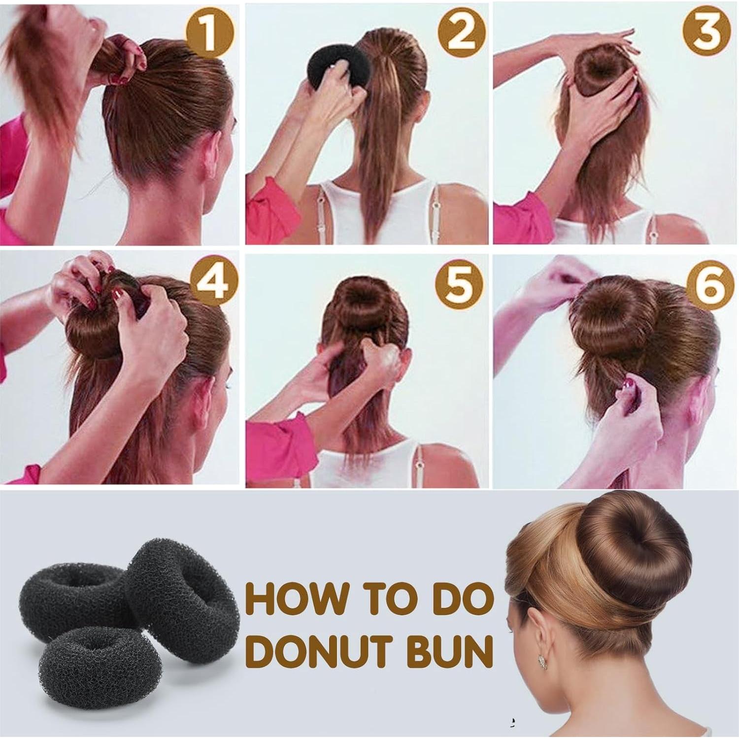 Juego de Moños de Cabello LTHYHJ 31 Piezas Negro Completo