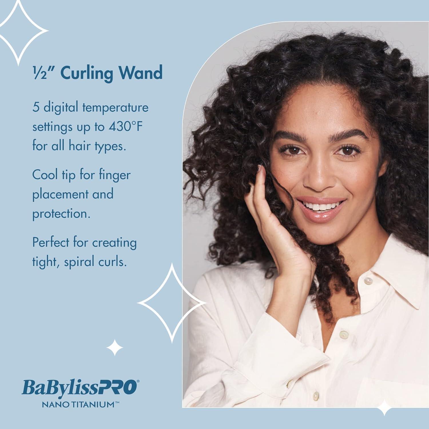 Varita Rizada Profesional BaBylissPRO 1.27cm Azul 430°F