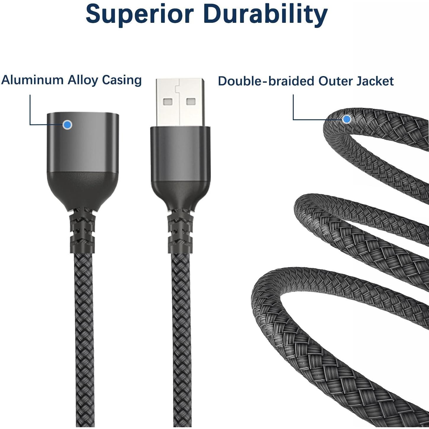 Cable de Extensión USB A RUXELY 3.05m con Interruptor On/Off