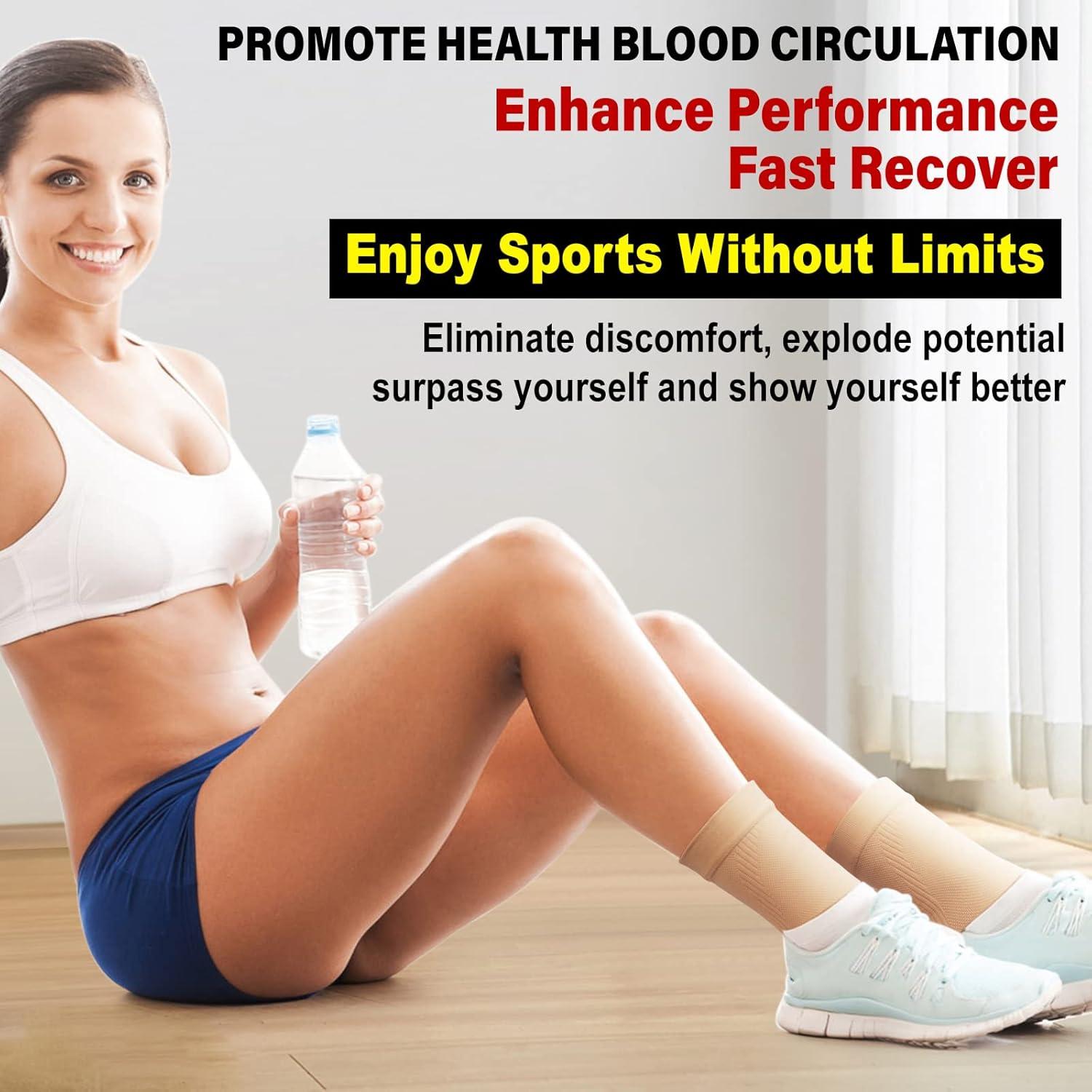 Faja de Compresión para Tobillo KEKING Beige - Soporte Médico