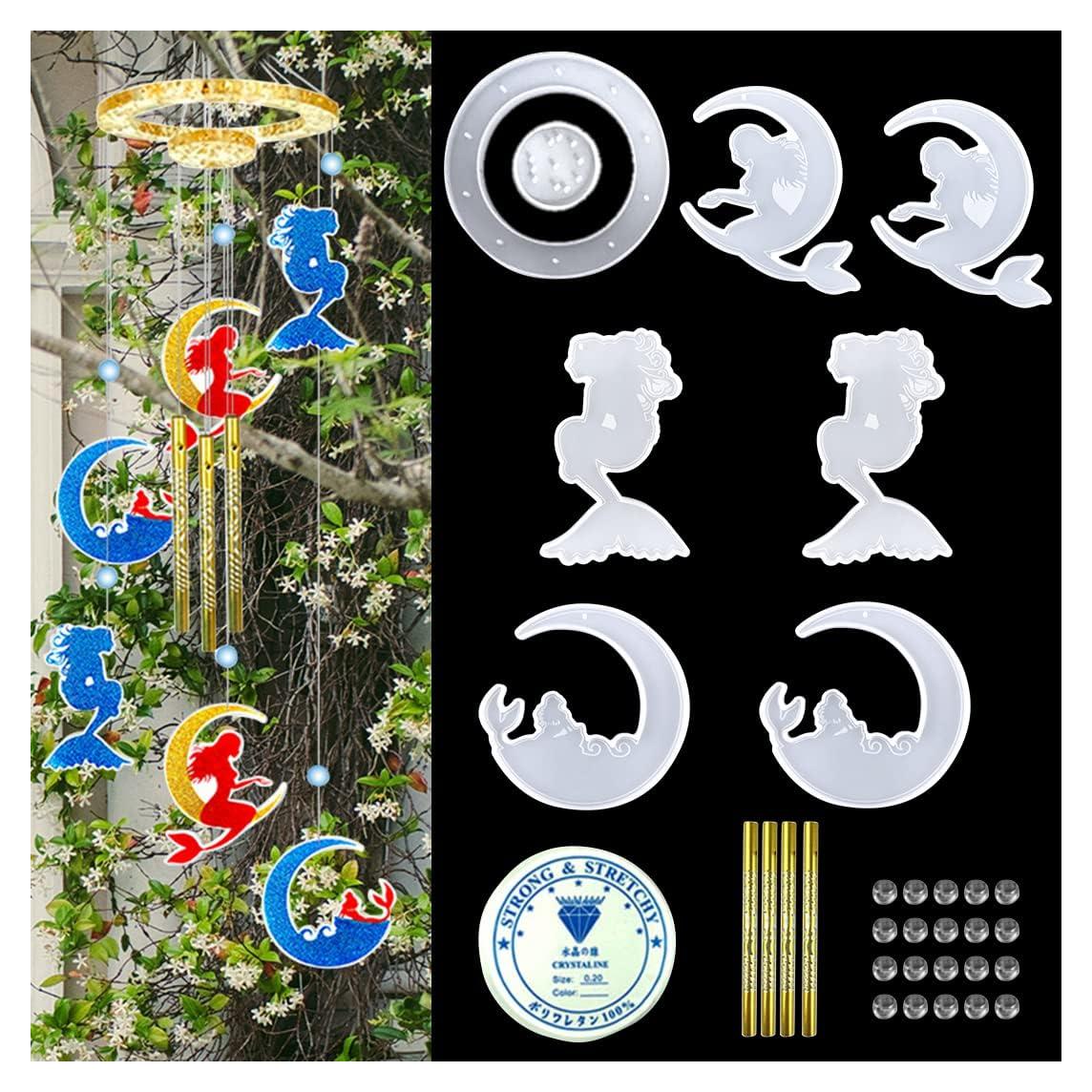 Kit de Moldes de Silicona Zayookey para Campanas de Viento DIY