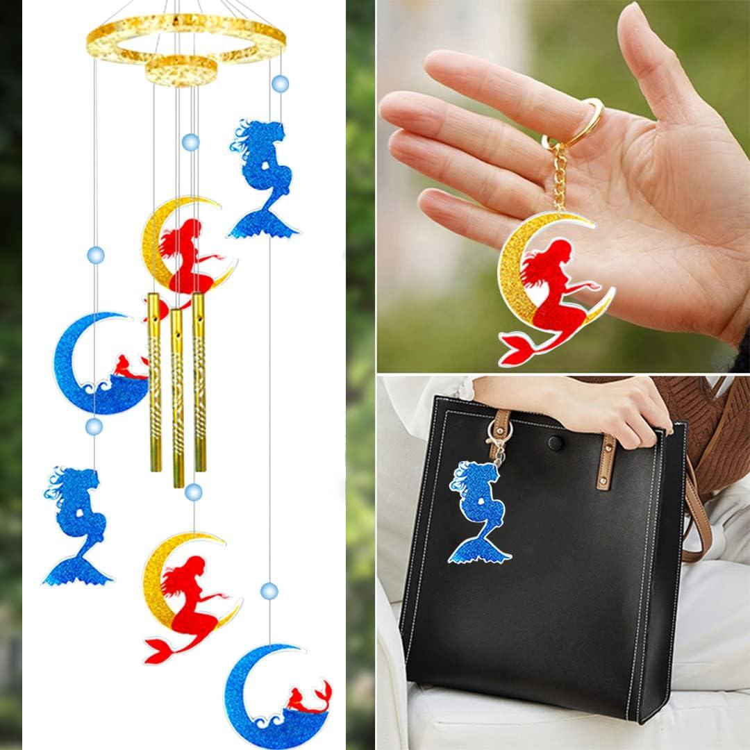 Kit de Moldes de Silicona Zayookey para Campanas de Viento DIY