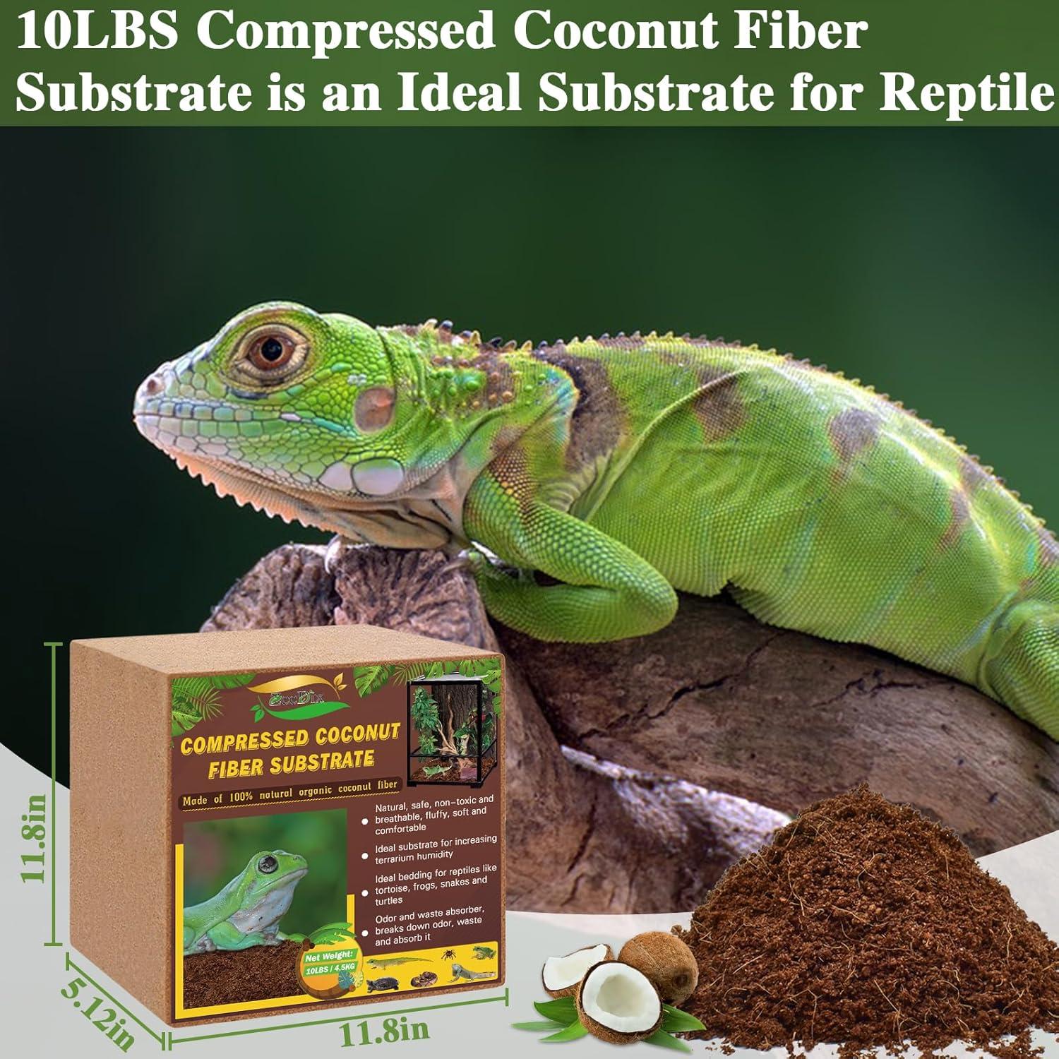 Sustrato de Fibra de Coco ZeeDix 4.54 kg para Reptiles