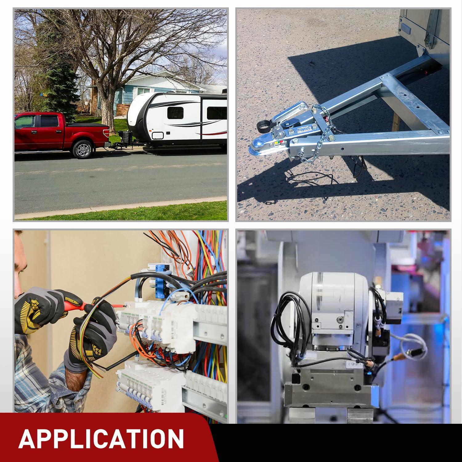 Cable de Extensión para Remolque Nilight 7.62M 4 Vías 100% Cobre