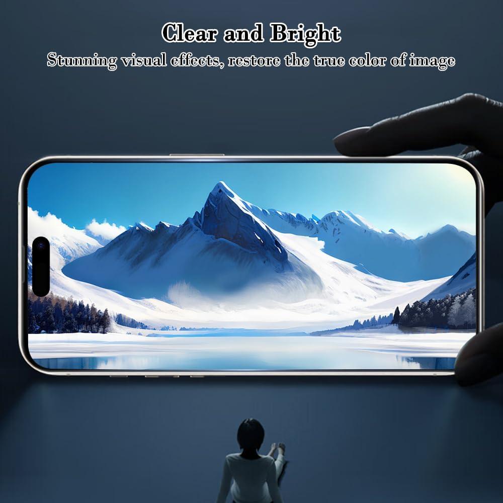 Protector de Pantalla Anti Luz Azul PROTECCION PERFECTA para iPhone 16 Pro 2024 - Vidrio Templado 6X Fuerte
