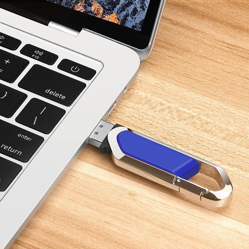 Unidad Flash USB 64GB BORLTER CLAMP Llavero Metal Azul