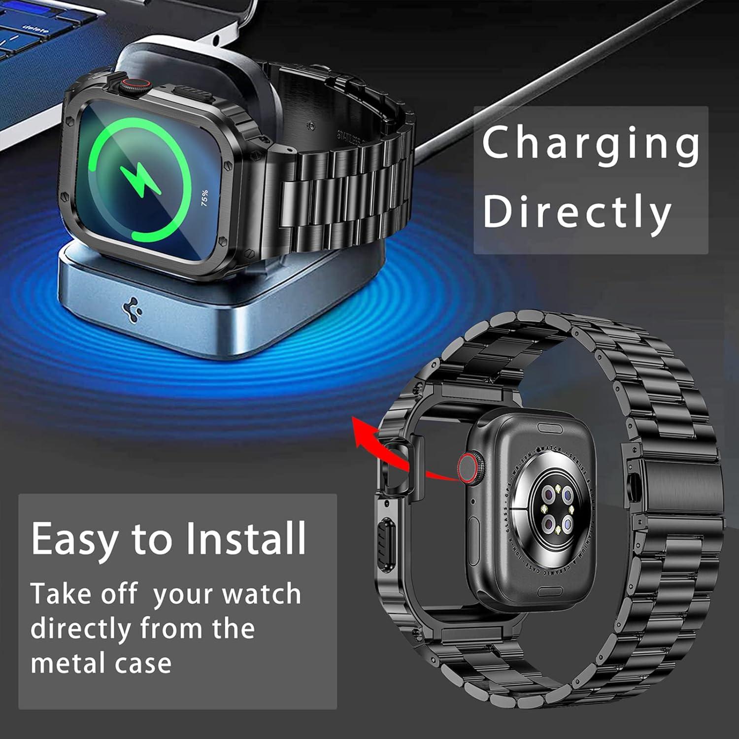 Banda y Caja de Acero Inoxidable MioHHR para Apple Watch 42mm