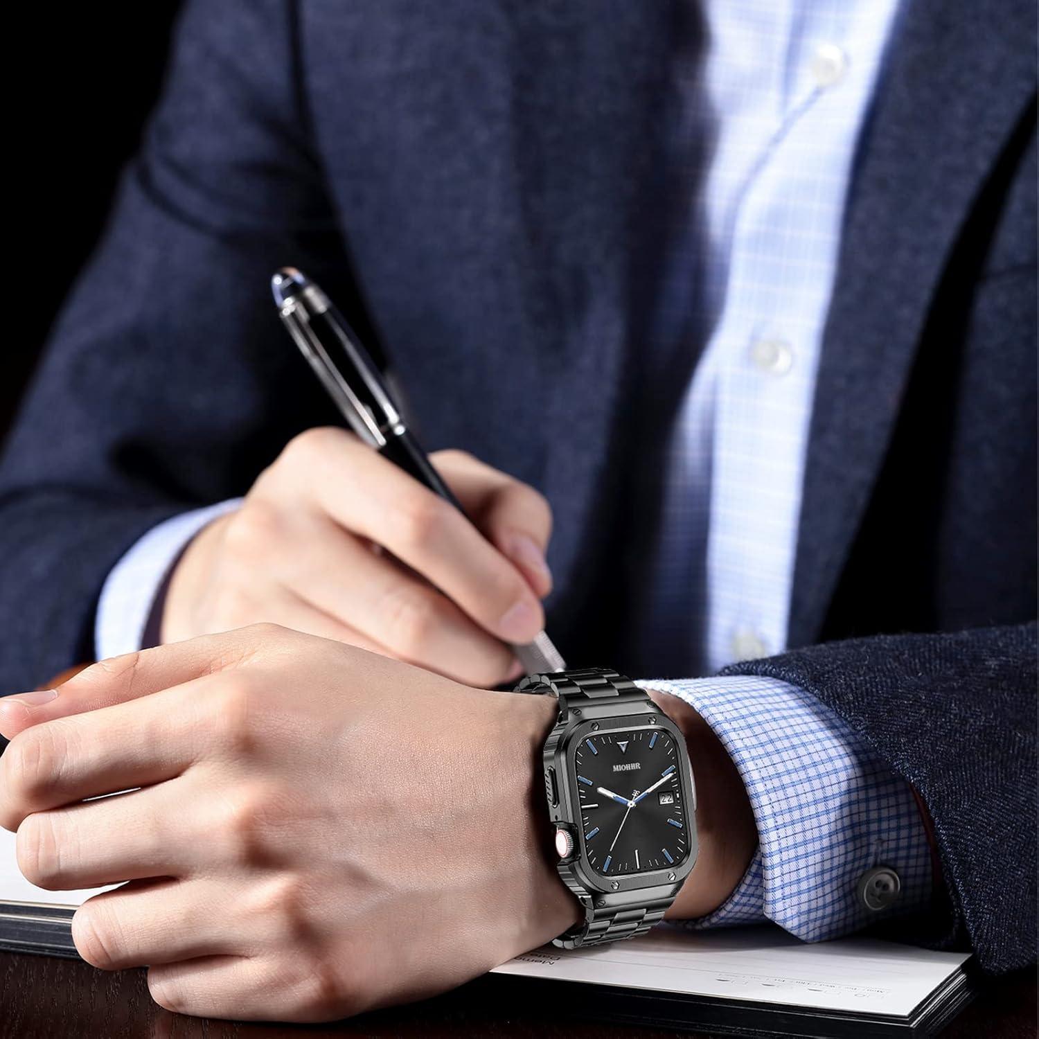 Banda y Caja de Acero Inoxidable MioHHR para Apple Watch 42mm