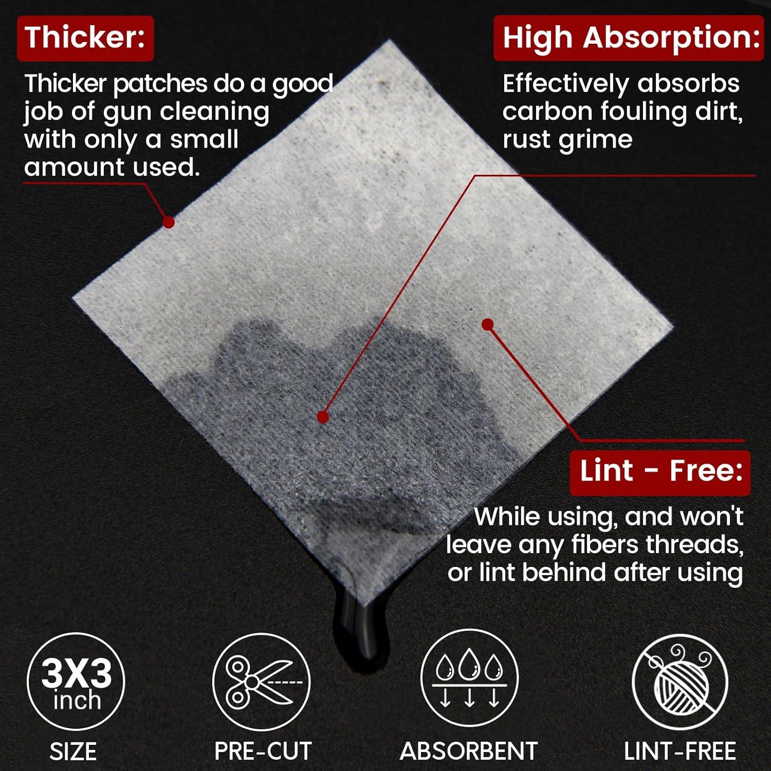 Kit de Limpieza de Armas PINGMIC - 200 Parches 7.6 cm + 300 Bastones 15 cm