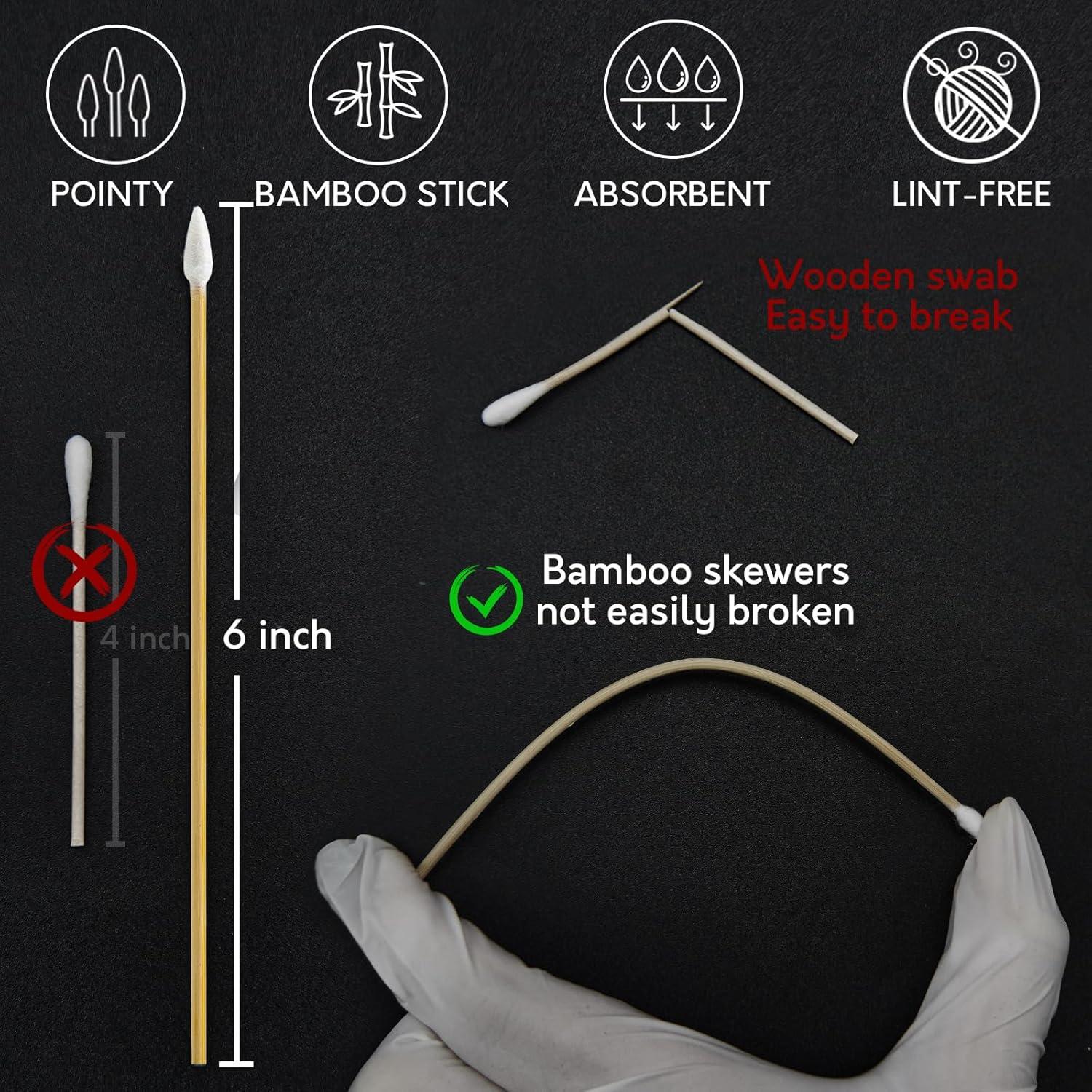 Kit de Limpieza de Armas PINGMIC - 200 Parches 7.6 cm + 300 Bastones 15 cm