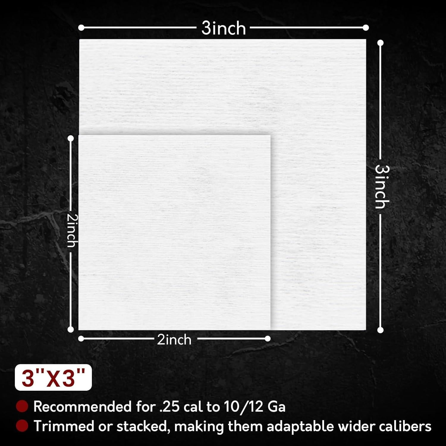 Kit de Limpieza de Armas PINGMIC - 200 Parches 7.6 cm + 300 Bastones 15 cm