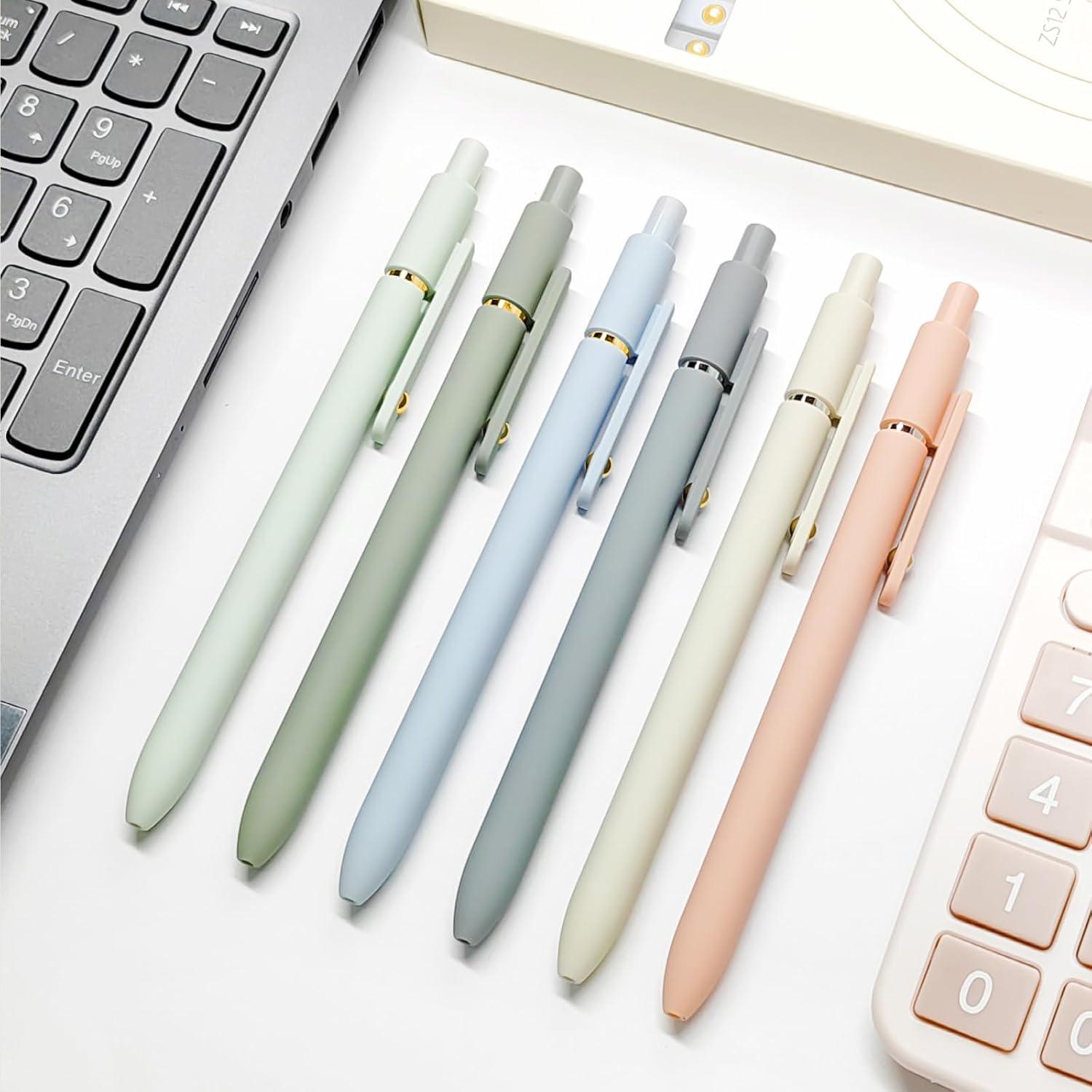 Bolígrafos de Gel UIXJODO 12 Pcs 0.5mm Tinta Negra Secado Rápido