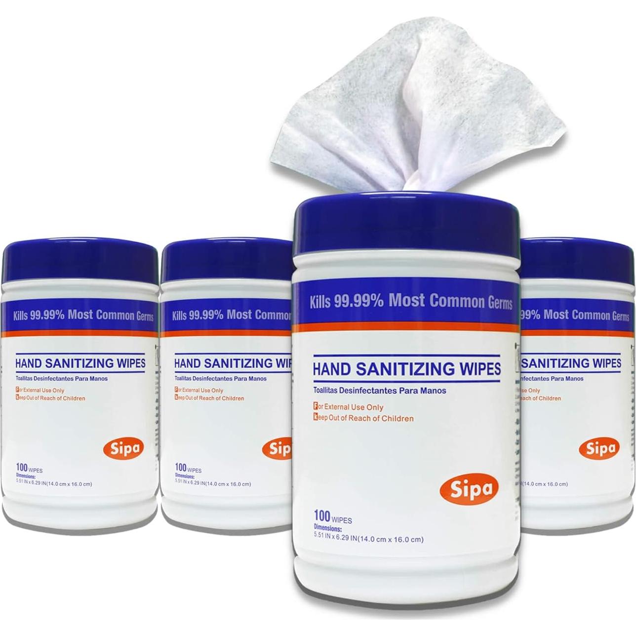 Toallitas Desinfectantes SIPA 100 Unidades - Suaves y Frescas