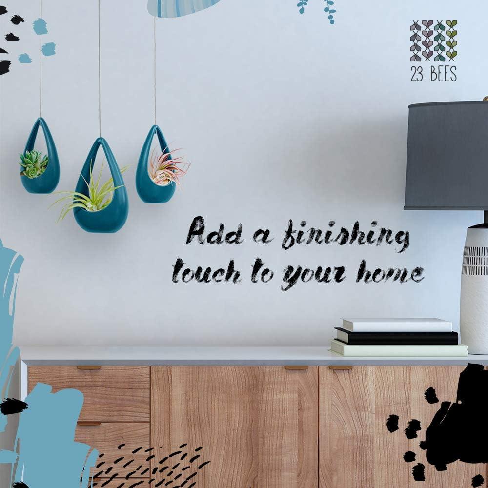 Macetas Colgantes de Cerámica Azul 23 Abejas - Paquete de 3