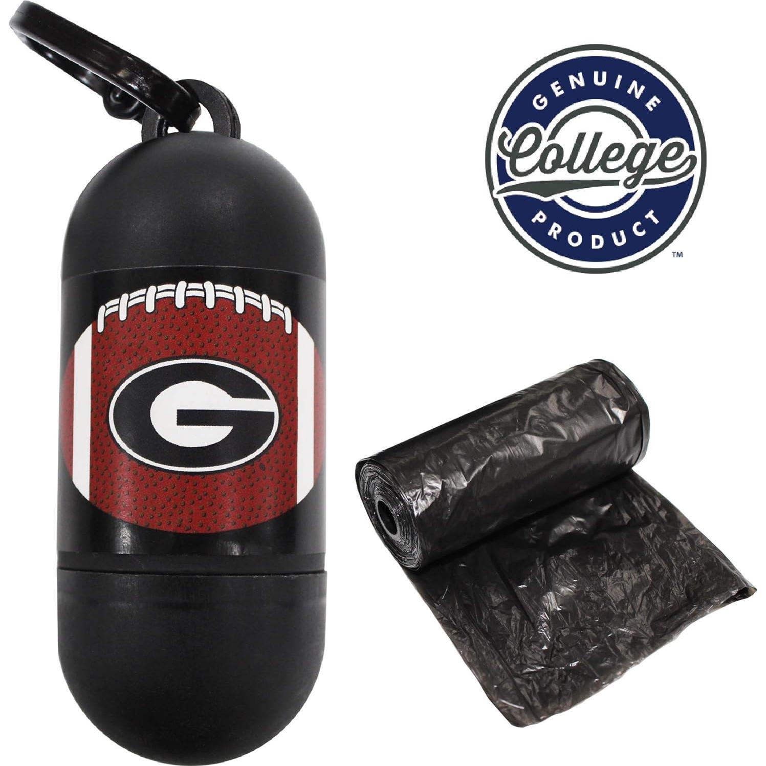 Dispensador de bolsas de desechos Pets First Georgia Bulldogs