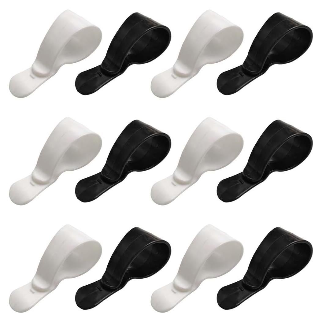 Soporte para Gafas de Sol de Visera de Coche LAINLOY - 12PCS Negro