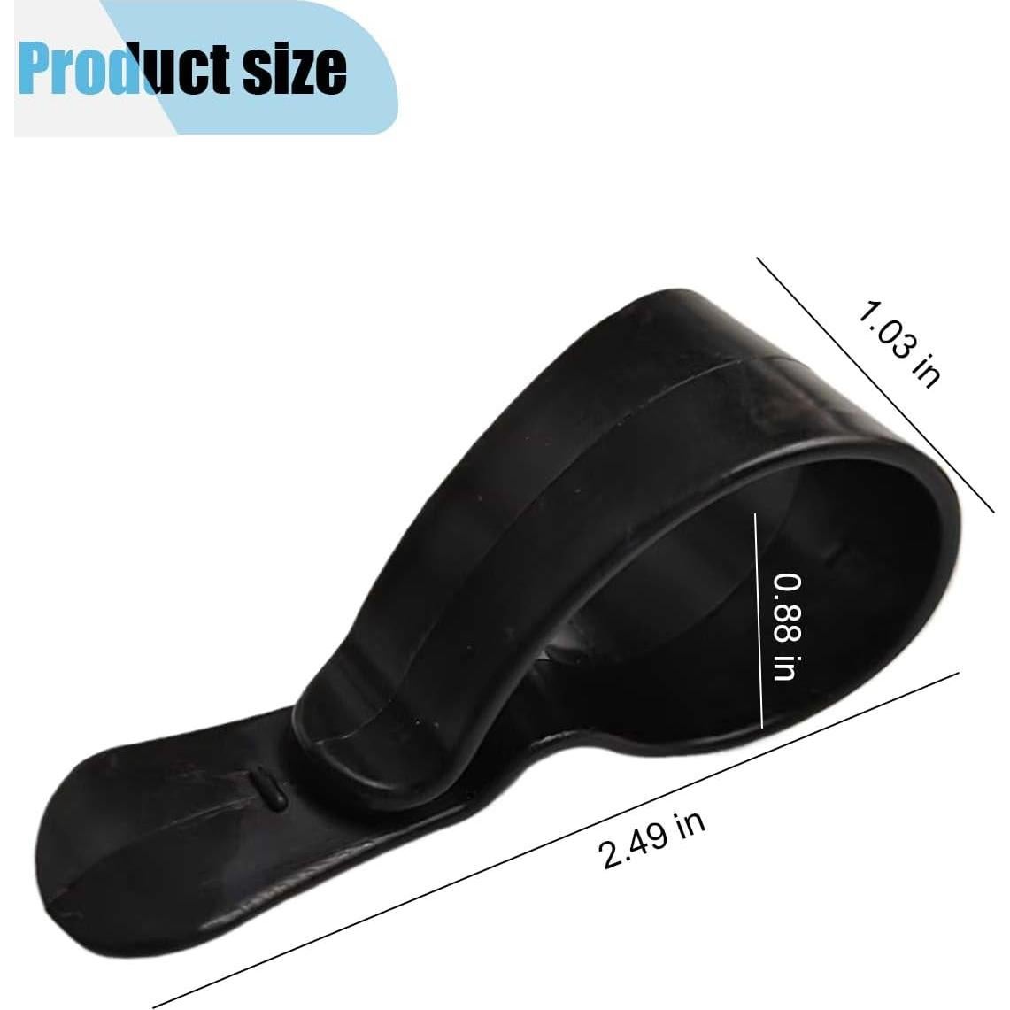 Soporte para Gafas de Sol de Visera de Coche LAINLOY - 12PCS Negro