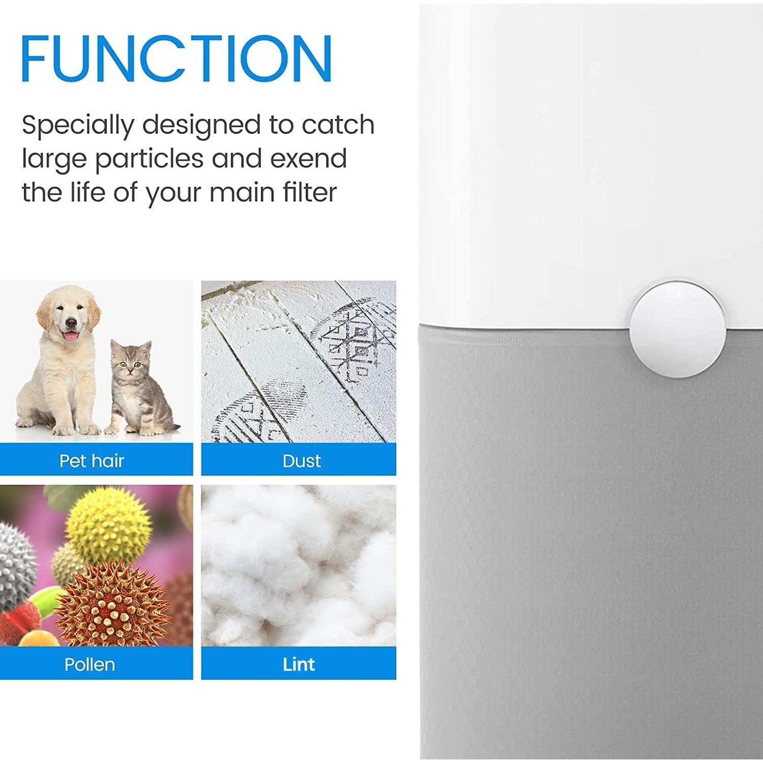 Paquete de 4 filtros prelavables Cabiclean 211+ para Blueair