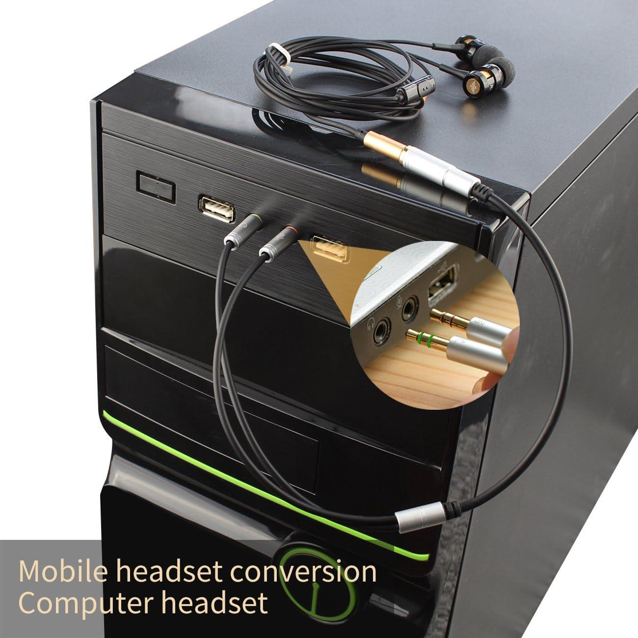 Divisor de Auriculares 3.5mm Canfon CF-M403 Negro 35CM