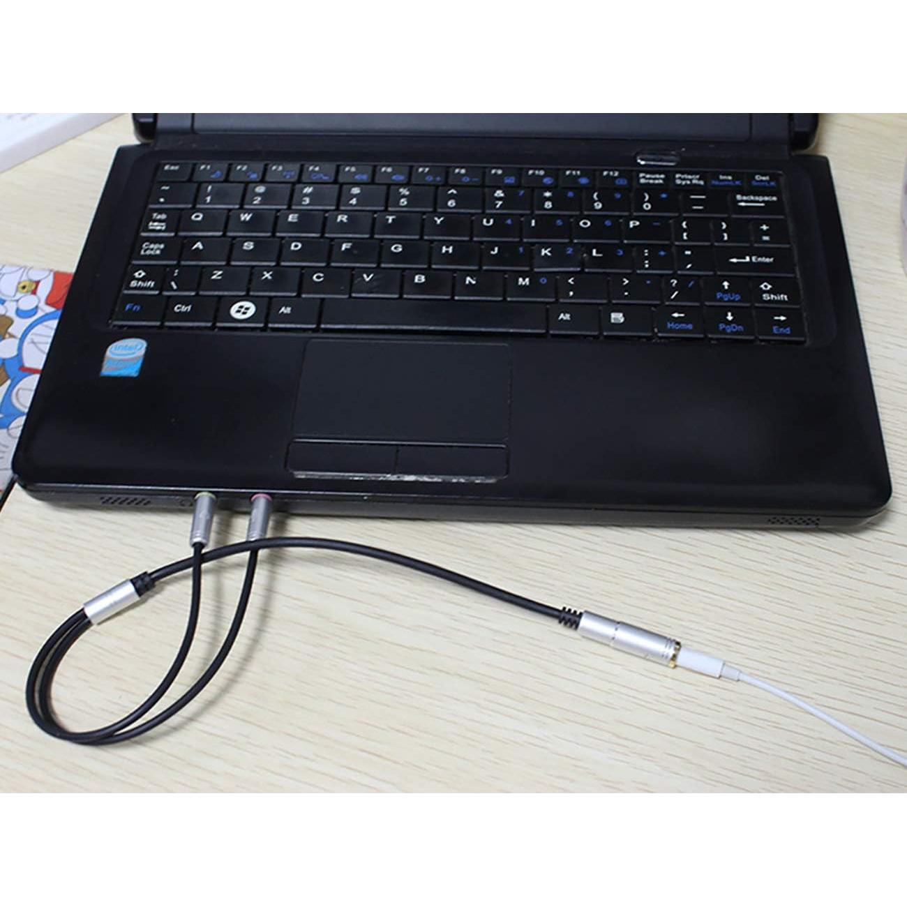 Divisor de Auriculares 3.5mm Canfon CF-M403 Negro 35CM