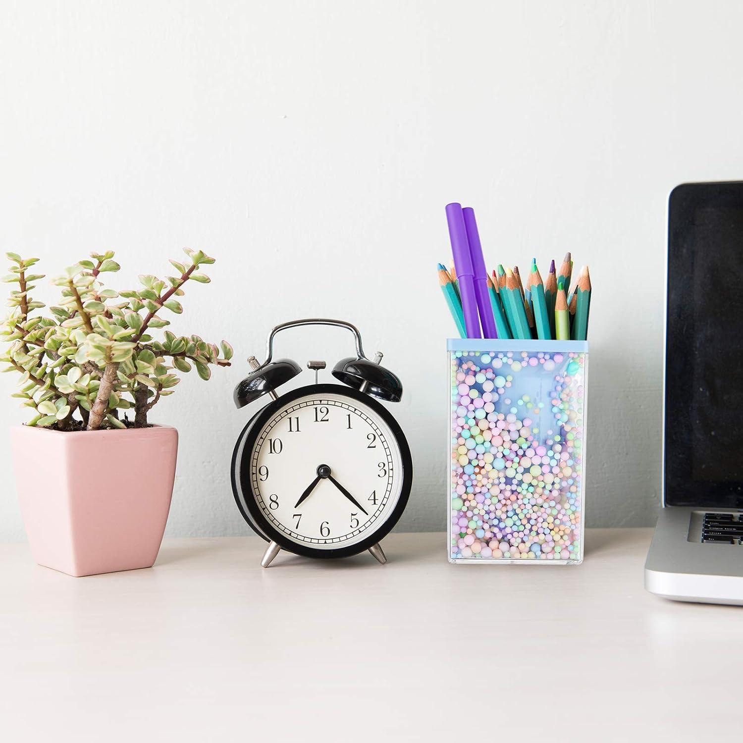 Portalápices de Burbuja Zonon 2 Piezas Azul y Verde Organizador