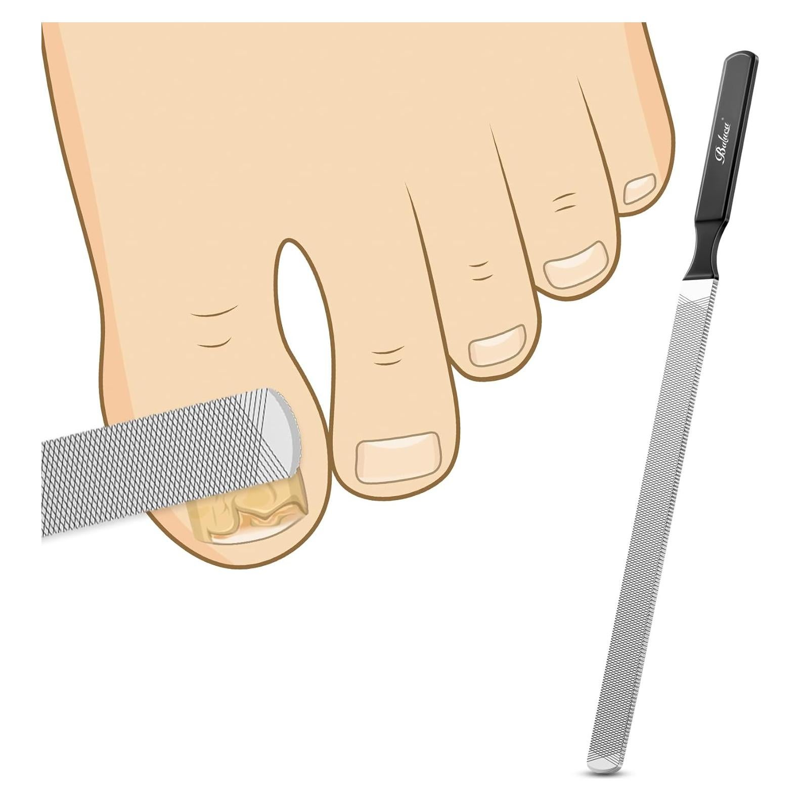 Lima de Uñas Profesional BALUCA de Acero Inoxidable 12 cm