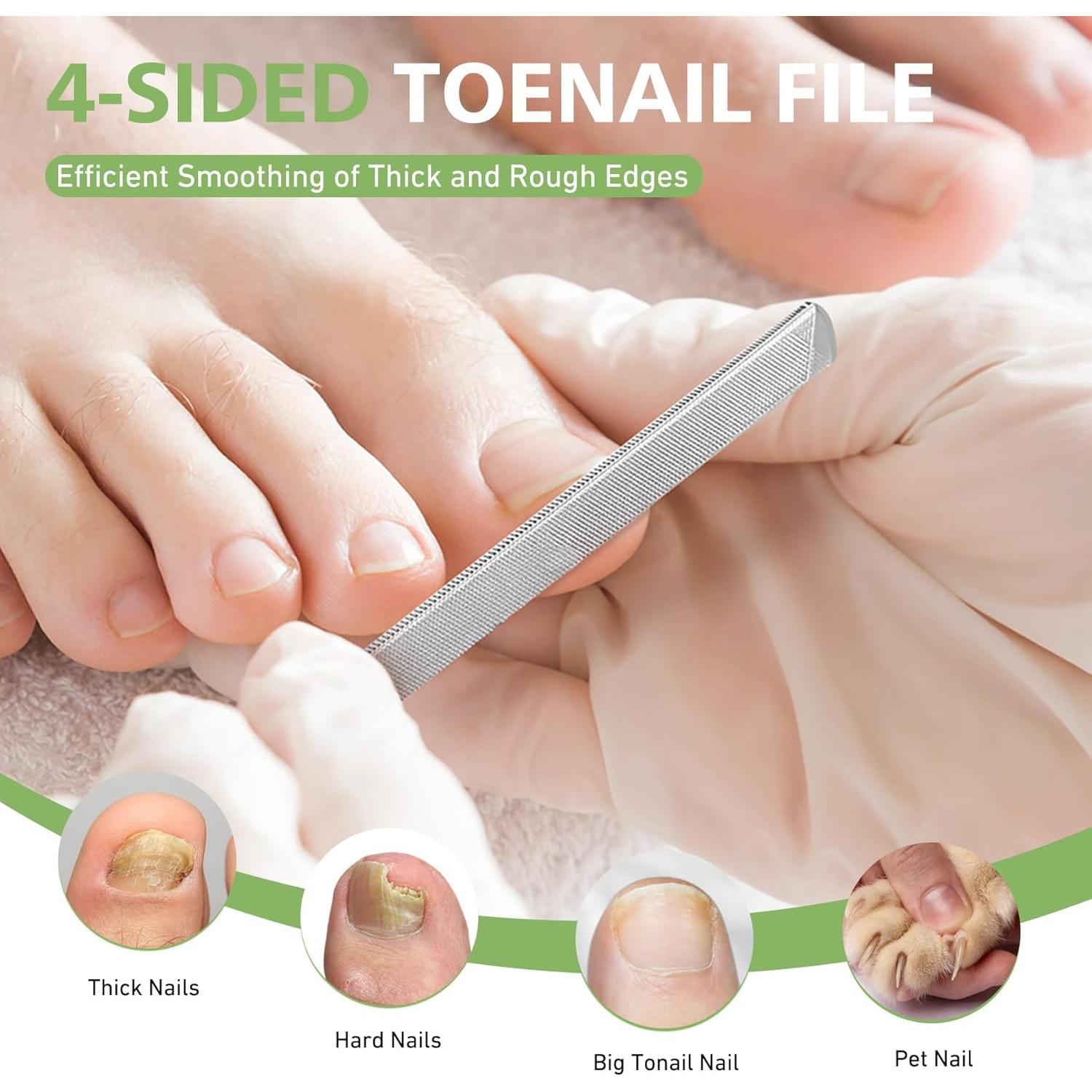 Lima de Uñas Profesional BALUCA de Acero Inoxidable 12 cm