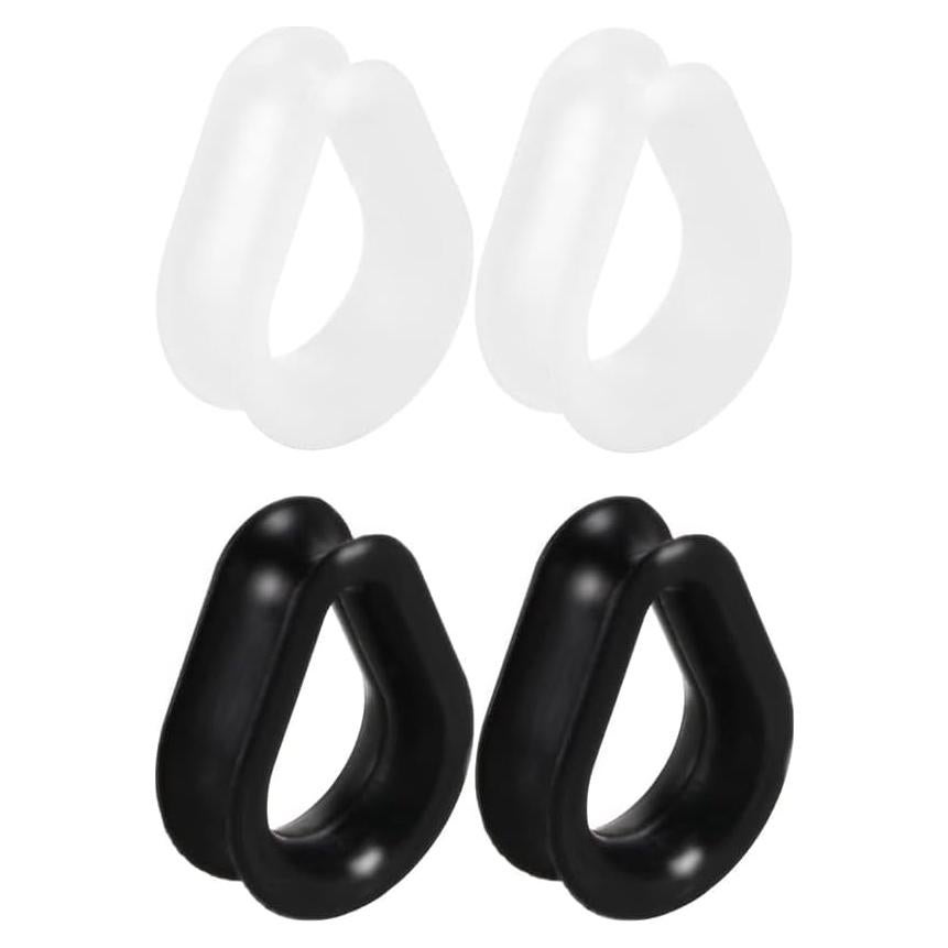 Túneles de oído de silicona NewZenro 00g (10mm) set de 2 pares