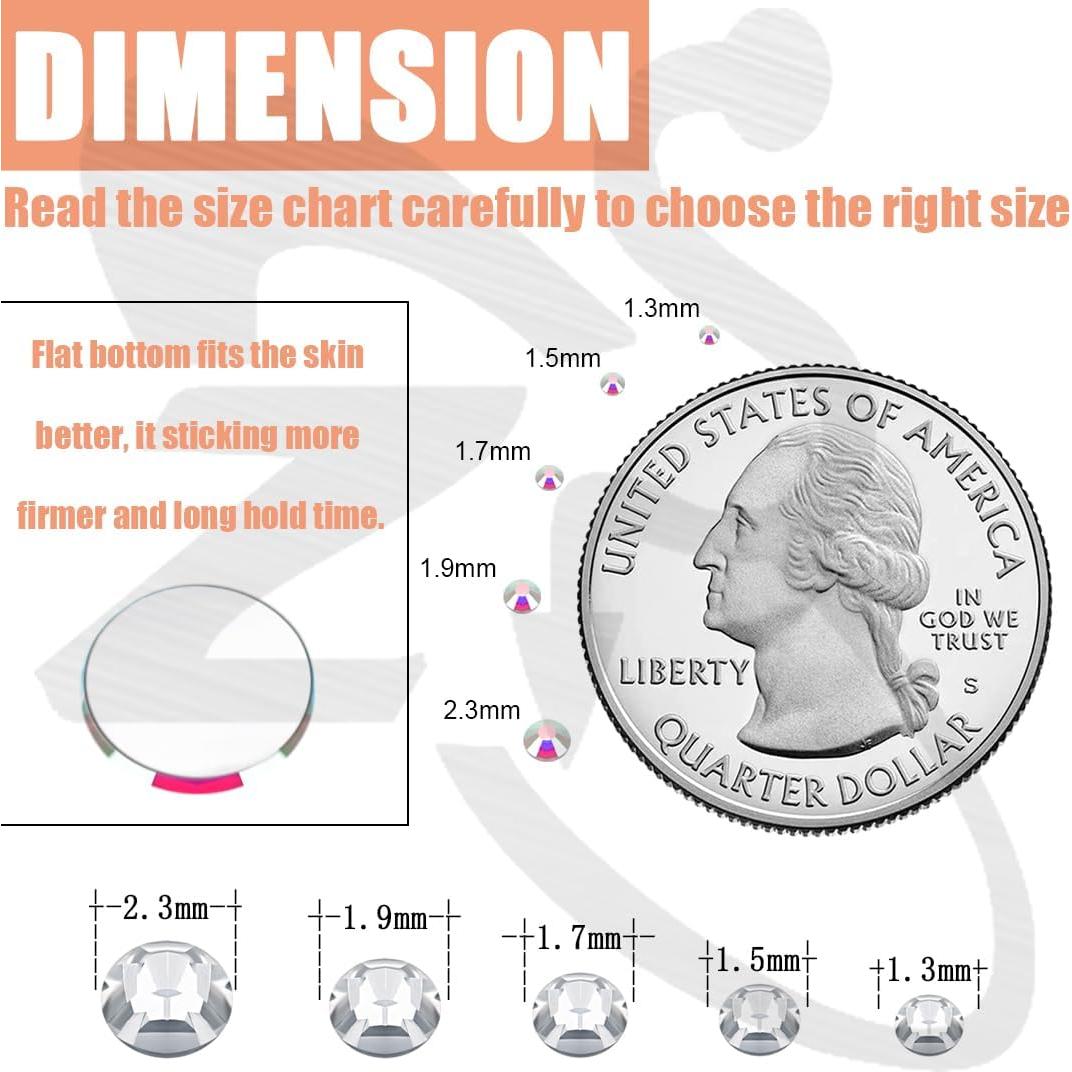 Piercings Falsos de Nariz ZS - 500 Piezas, Gemas Faciales