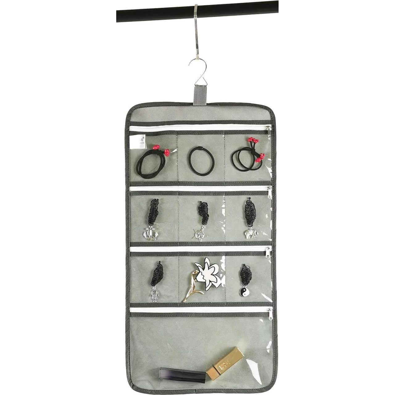 Organizador de Joyería Colgante ANIZER 10 Bolsillos Gris