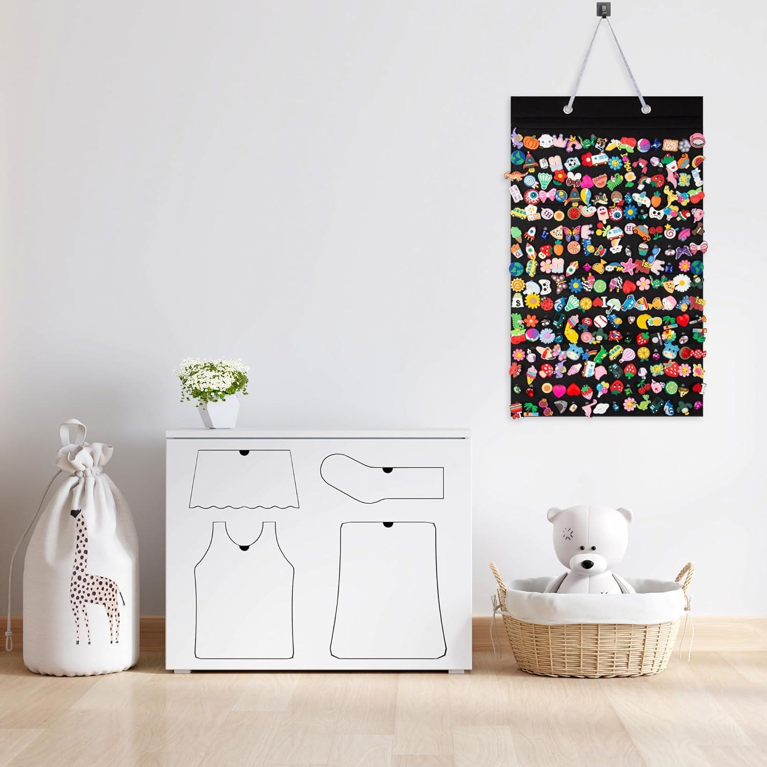 Organizador de Charms para Zapatos PACMAXI 224 Agujeros Negro