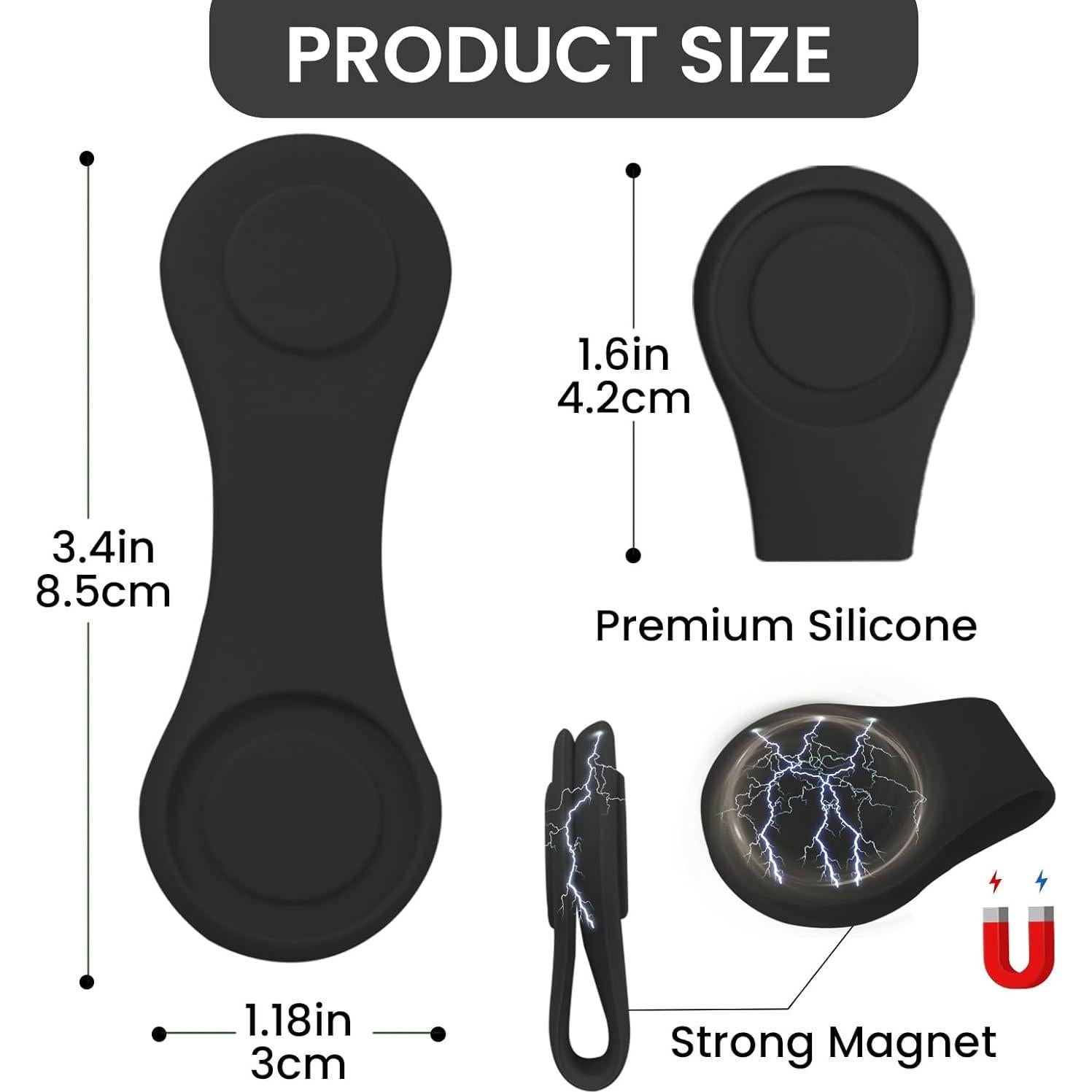 Clip Magnético para Marcador de Pelotas de Golf FINGER TEN - Set de 4 Piezas