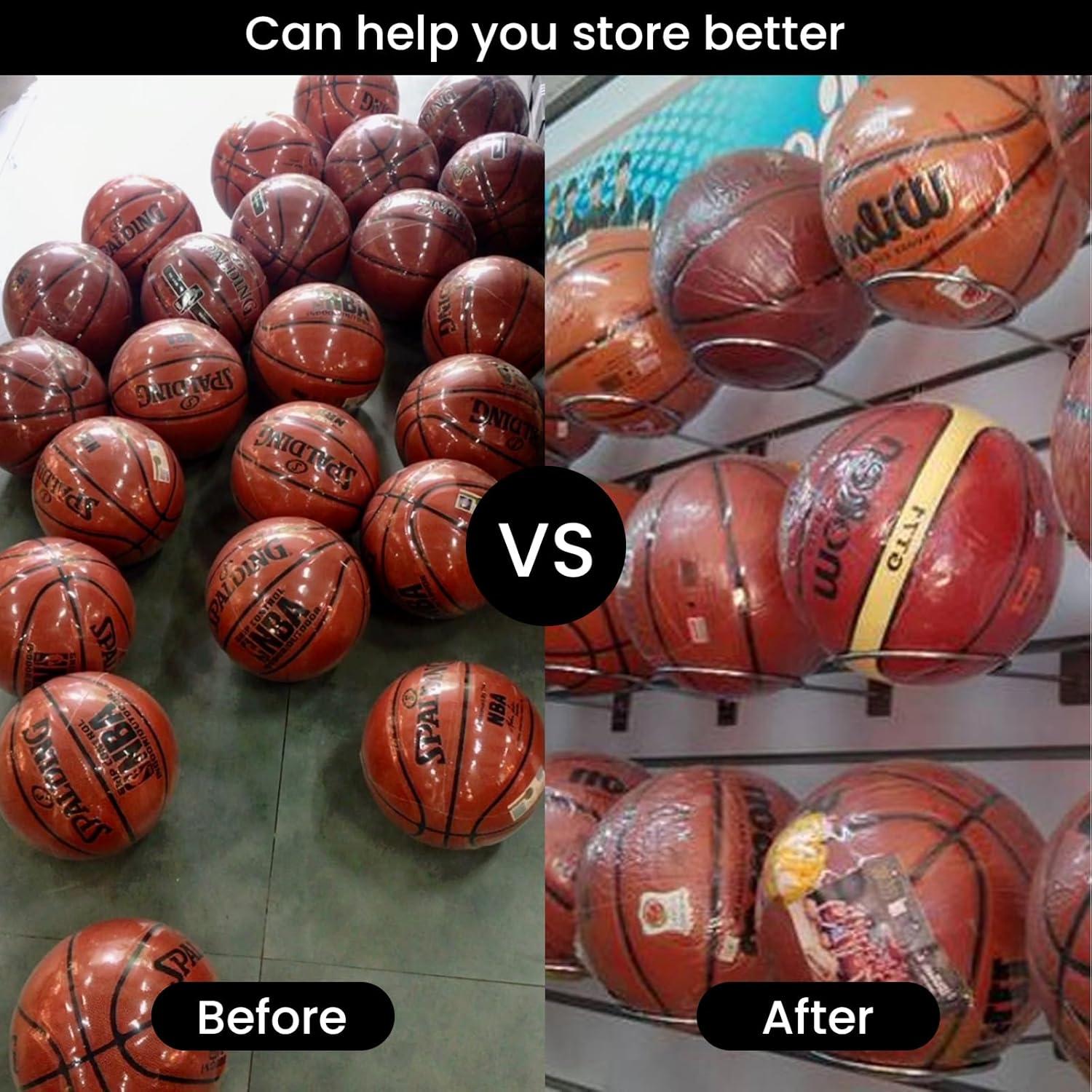 Soporte de Pared para Pelotas Vankcp - Acero Inoxidable 4 Pcs